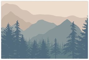 Kép - Türkiz hegység N⁰2 (90x60 cm)