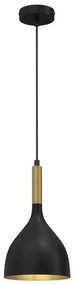 Luminex Csillár zsinóron NOAK 1xE27/15W/230V fekete/arany LU3890