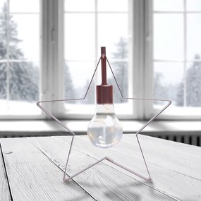DecoKing Karácsonyi lámpa Csillag meleg fehér, 5LED