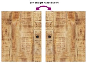 4 részes tömör mangófa fürdőszobai bútorszett