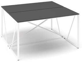 ProX asztal 138 x 137 cm, grafit / fehér
