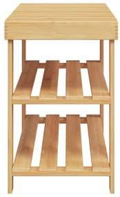 3 szintes bambusz cipőtartó 70 x 27,5 x 45 cm