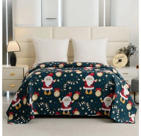 Ágytakaró SANTA, kék Méret: 200 x 220 cm