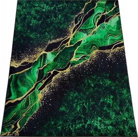 Szőnyeg 80x150 Márvány Csúszásgátló Zöld Loft Modern Divatos Szoba