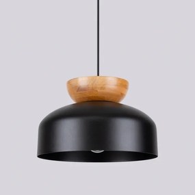 Sollux SL.1351 - Csillár zsinóron MARION 1xE27/15W/230V átm. 29,5 cm fekete