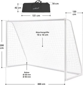 Focikapu klikkrendszerrel 300 × 200 cm