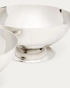 Ezüstszínű rozsdamentes acél szervírozó tálka szett 2 db-os Nirela – Kave Home