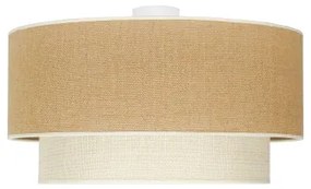 Duolla - Mennyezeti lámpa YUTE BOHO 3xE27/15W/230V átm. 60 cm barna/krémes
