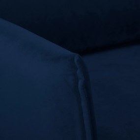 Sötétkék bársony fotel Juli – Ropez