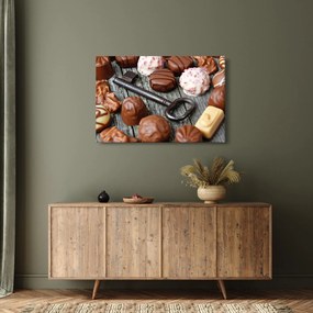 Csokoládé és a kulcs képe (90x60 cm)