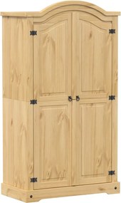 vidaXL Corona tömör fenyőfa ruhásszekrény 102 x 52 x 186 cm