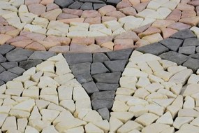 DIVERO  mozaik virág  120 cm x 120 cm