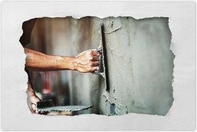 Poszterek 90x60 Fali vakolás cement