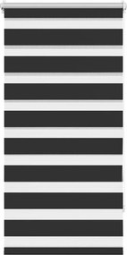 vidaXL fekete zebra roló 80,9 x 150 cm szövet szélesség 76,7 cm
