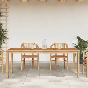 Tömör tíkfa kerti étkezőasztal 200 x 90 x 75 cm