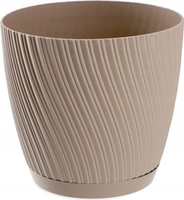 Virágtartó Állvánnyal Fedő Kerek Tál 17 cm Barna