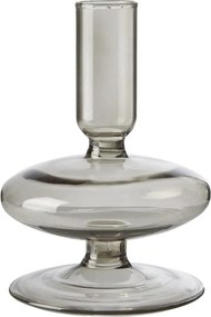 Kefa gyertyatartó, füstüveg, H11,5 cm