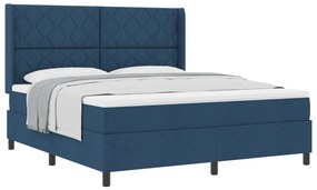 Boxspring Ágy Matracral - Kék - 180x200 cm - Szövet