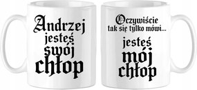 Bögre Személyre szabott Név Ajándék Te Vagy A Saját Én Paraszt Férj Fiú