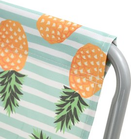 2 db összecsukható strandnyugágy szett SAND PINEAPPLE, színes