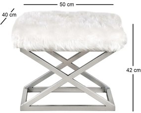 Szék Capraz Plush Fehér