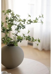 Natúr színű kerek dohányzóasztal tölgyfa dekorral 90x90 cm Yumi - Rowico