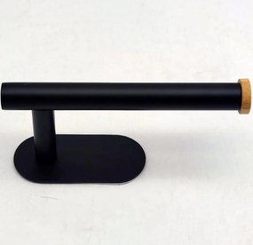 Wc papír tartó akasztó Aqua Mercado fekete fa szín