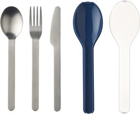 Ellipse 3 db-os utazó evőeszköz készlet kék tartóval - Mepal