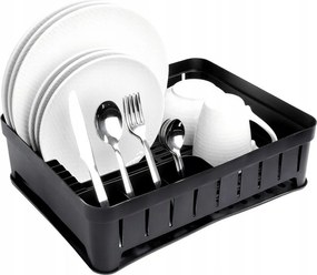 Edényszárító Fekete Mosogató Csepegtető Konyhai Állvány Db 39.5CM