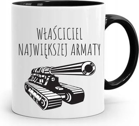 Fekete Bögre Fiúnak Legnagyobb Ágyú nyomott mintával