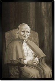 Poszterek keretben 40x60 Lengyel János Pál pápa 2