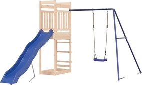 vidaXL tömör fenyőfa kültéri játszószett