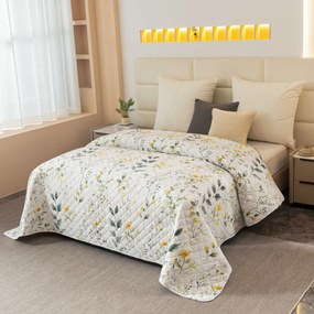 Ágytakaró CITRUS GARDEN, fehér Méret: 220 x 240 cm