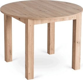 szett étkezőasztal HARRY 102-142 cm artisan tölgy és 4 szék FREDY szürke