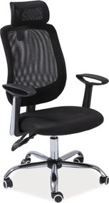 Fekete irodai szék FLEXISEAT Q-118