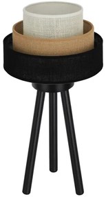 Brilagi - ASPEN LUNETA asztali lámpa 1xE27/15W/230V fekete/beige/krém