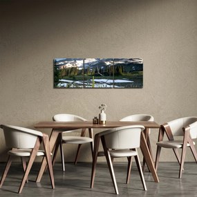 Kép - Mount Rainier (órával) (90x30 cm)