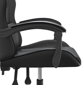 fekete műbőr forgó játékszék