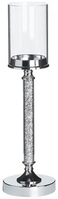 Ezüst gyertyatartó 48 cm ABBEVILLE Beliani