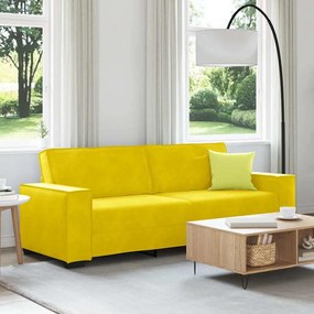 vidaXL 3 személyes sárga bársony kanapé 180 cm