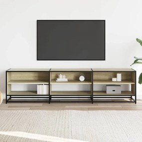 sonoma tölgy színű szerelt fa TV-szekrény 180 x 40 x 46 cm