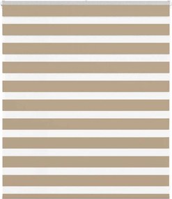 vidaXL zebrafüggönnyel homokbarna szövetszélesség 115,9 cm poliészter