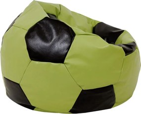 Baby Ball babzsákfotel - műbőr - zöld/wenge - 70 liter R