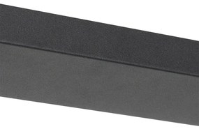 Art Deco függőlámpa fekete aranyszínű üveggel, hosszúkás, 3 lámpás - Pallon