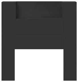 Fejtámla LED -es lámpákkal Fekete 100 x 16,5 x 103,5 cm Faanyag