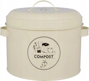 Konyhai komposztĂĄlĂł szĂ©nszƱrĆvel 6,3 L Konyhai tartĂĄly