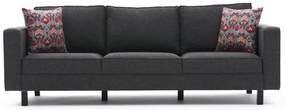 3 személyes kanapé Kale Linen - Antracit