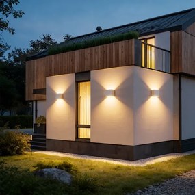 Brilagi - DONNANI kültéri LED fali lámpa, 5 W, 230 V, 10 cm, fehér, IP44
