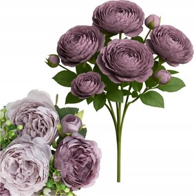 Csokor Bazsarózsa Lila Bazsarózsa Művirág Csokor Váza 35cm