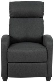 Antracitszürke relaxációs fotel Siom – Actona